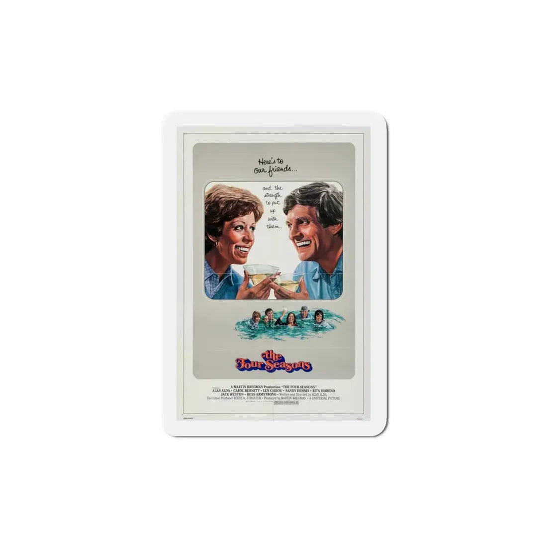 The Four Seasons 1981 Movie Poster Refrigerator Magnet 5 Inch - The Sticker Space