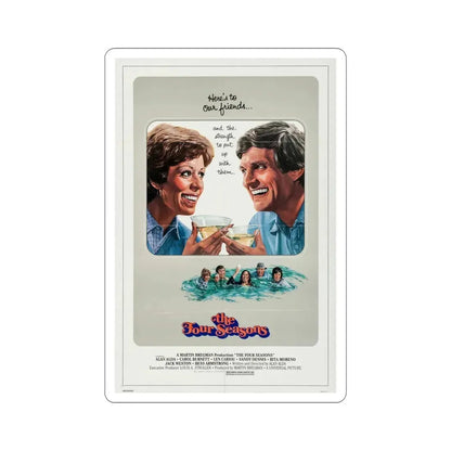 The Four Seasons 1981 Movie Poster STICKER Vinyl Die-Cut Decal 5 Inch - The Sticker Space