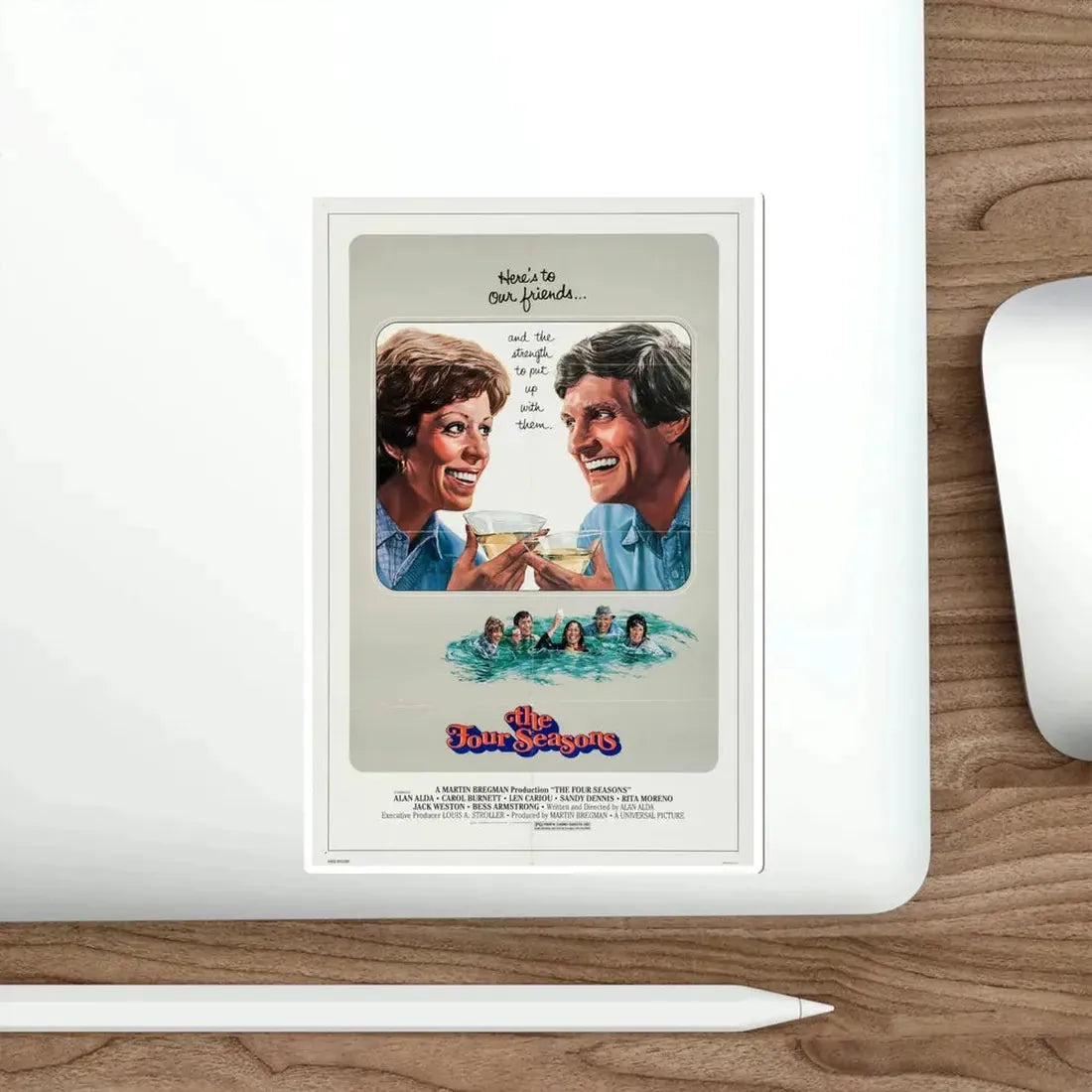 The Four Seasons 1981 Movie Poster STICKER Vinyl Die-Cut Decal - The Sticker Space