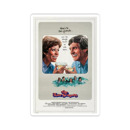 The Four Seasons 1981 Movie Poster - STICKER Vinyl Kiss-Cut Decal 2 Inch White - The Sticker Space