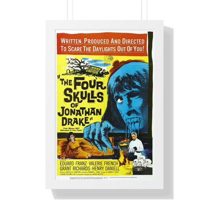 THE FOUR SKULLS OF JONATHAN DRAKE 1959 - Framed Movie Poster-16″ x 24″-The Sticker Space