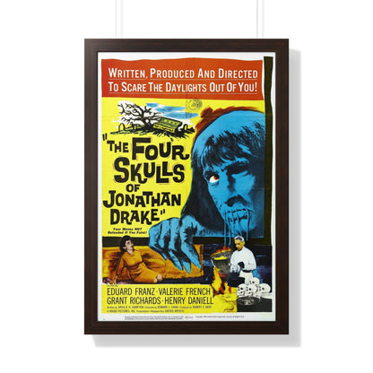 THE FOUR SKULLS OF JONATHAN DRAKE 1959 - Framed Movie Poster-20" x 30"-The Sticker Space