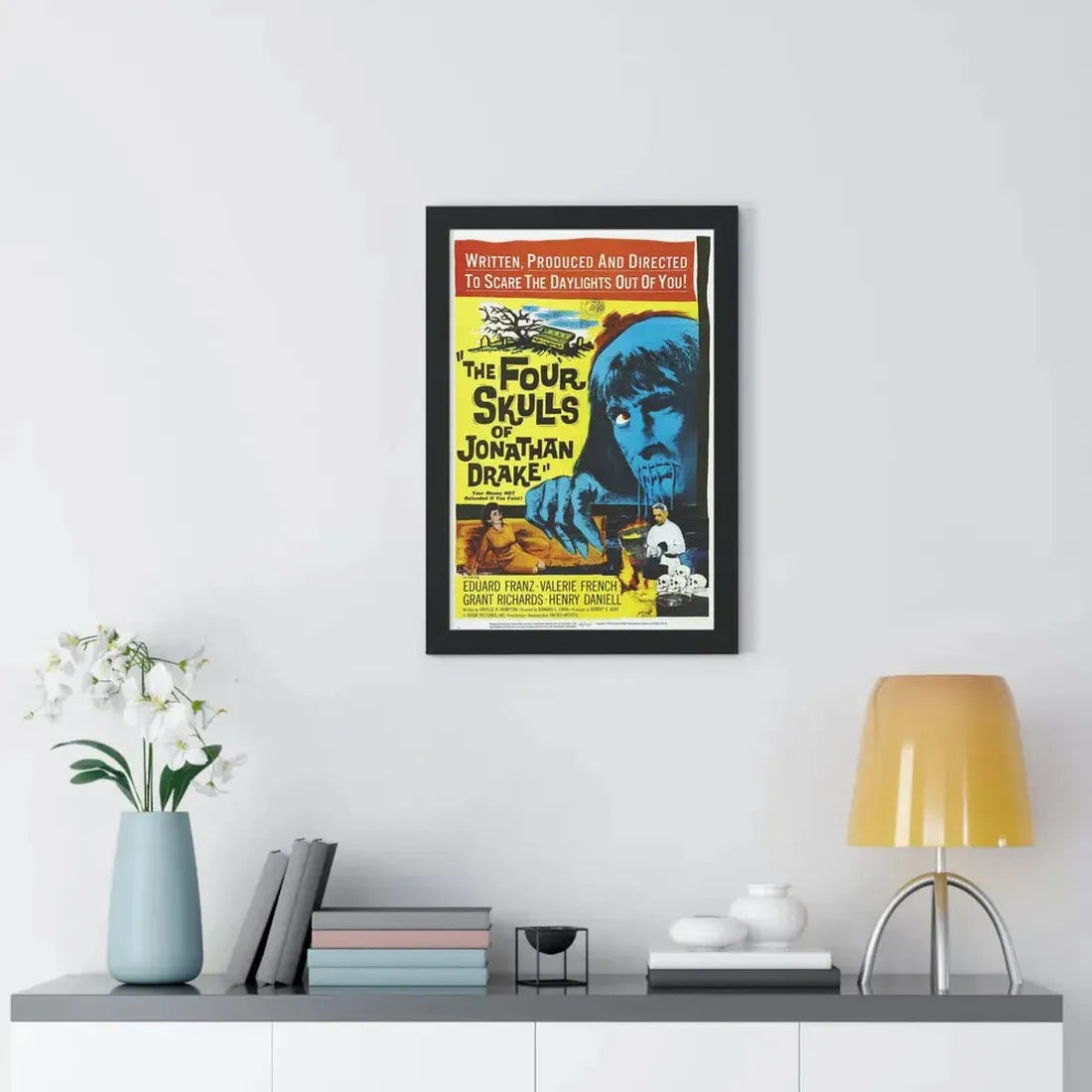 THE FOUR SKULLS OF JONATHAN DRAKE 1959 - Framed Movie Poster - The Sticker Space