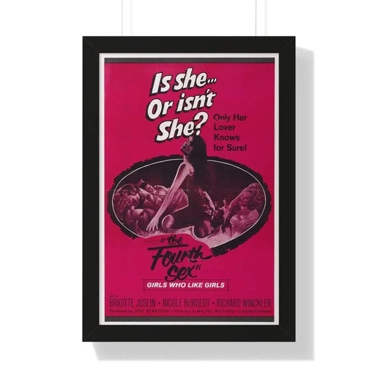 THE FOURTH SEX 1963 - Framed Movie Poster 16″ x 24″ Black - The Sticker Space