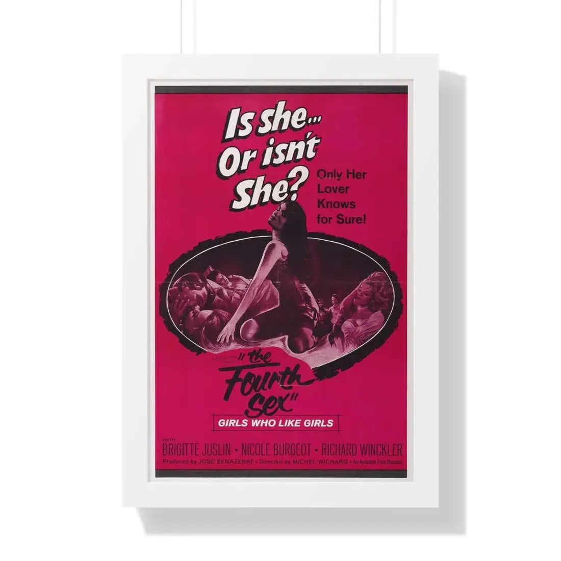 THE FOURTH SEX 1963 - Framed Movie Poster 16″ x 24″ White - The Sticker Space