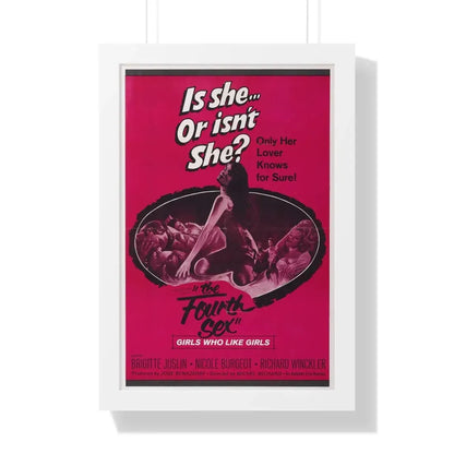 THE FOURTH SEX 1963 - Framed Movie Poster 16″ x 24″ White - The Sticker Space