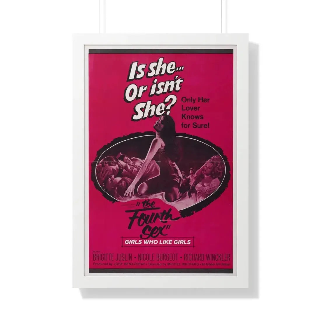 THE FOURTH SEX 1963 - Framed Movie Poster 20" x 30" White - The Sticker Space