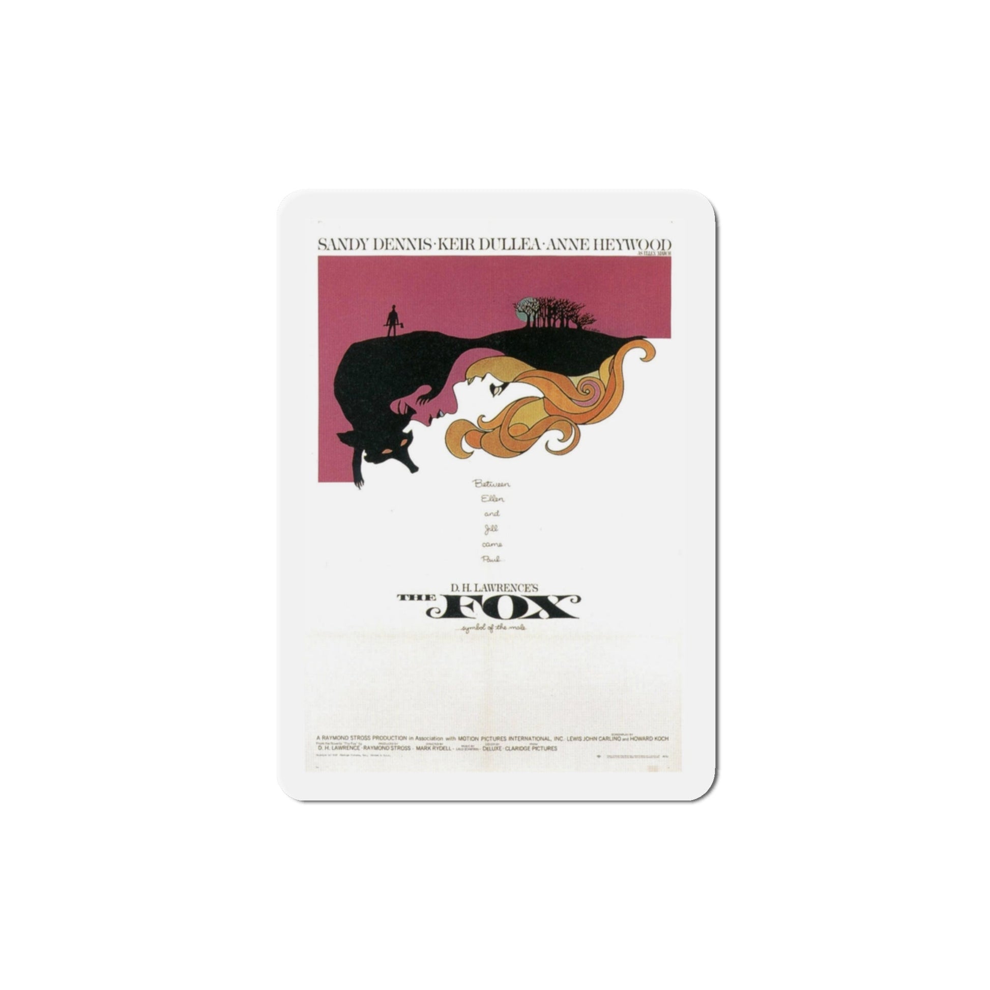 The Fox 1968 Movie Poster Die-Cut Magnet-3 Inch-The Sticker Space