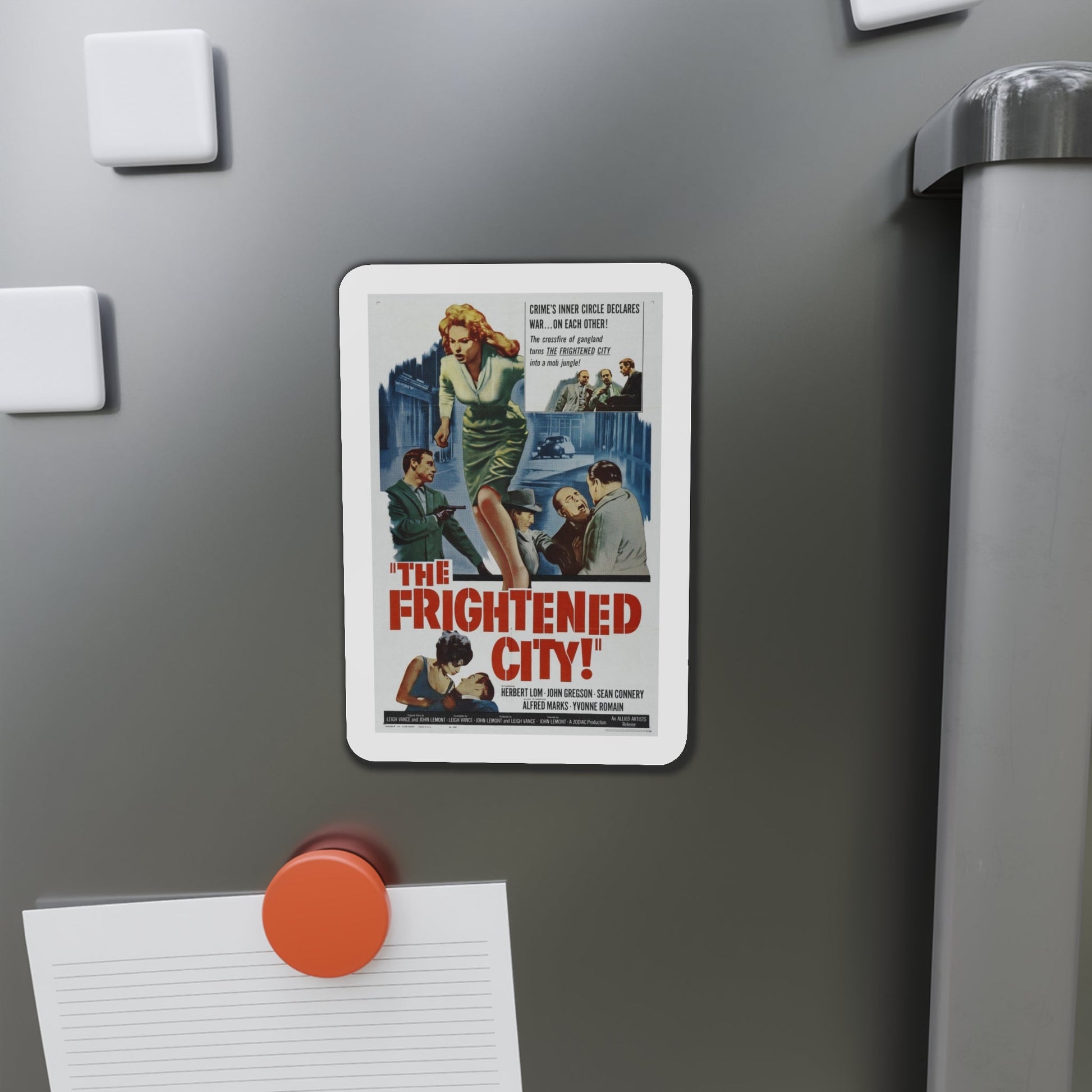 The Frightened City 1961 Movie Poster Die-Cut Magnet-The Sticker Space