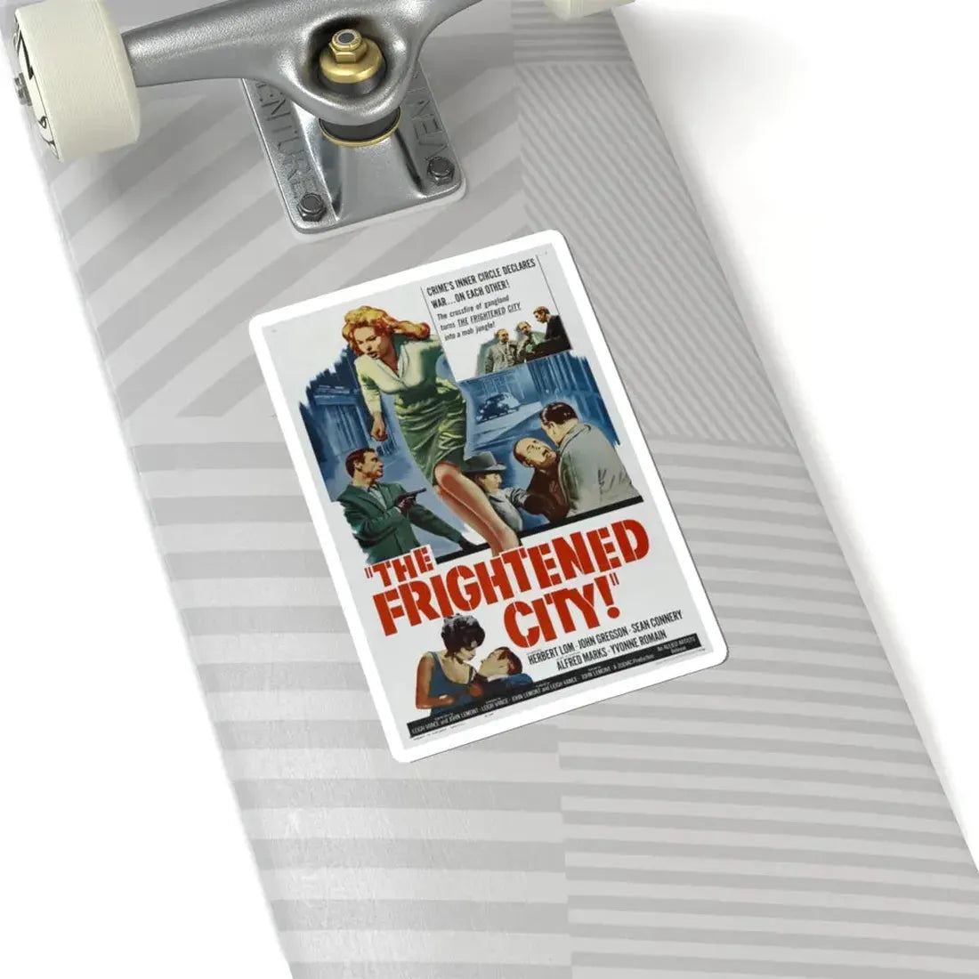 The Frightened City 1961 Movie Poster - STICKER Vinyl Kiss-Cut Decal - The Sticker Space