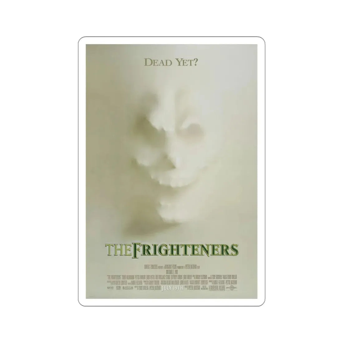 The Frighteners 1996 Movie Poster STICKER Vinyl Die-Cut Decal 4 Inch - The Sticker Space
