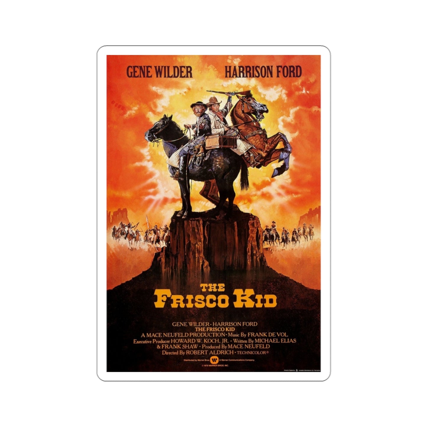 The Frisco Kid 1979 Movie Poster STICKER Vinyl Die-Cut Decal-3 Inch-The Sticker Space