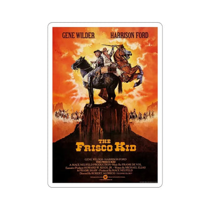 The Frisco Kid 1979 Movie Poster STICKER Vinyl Die-Cut Decal 4 Inch - The Sticker Space