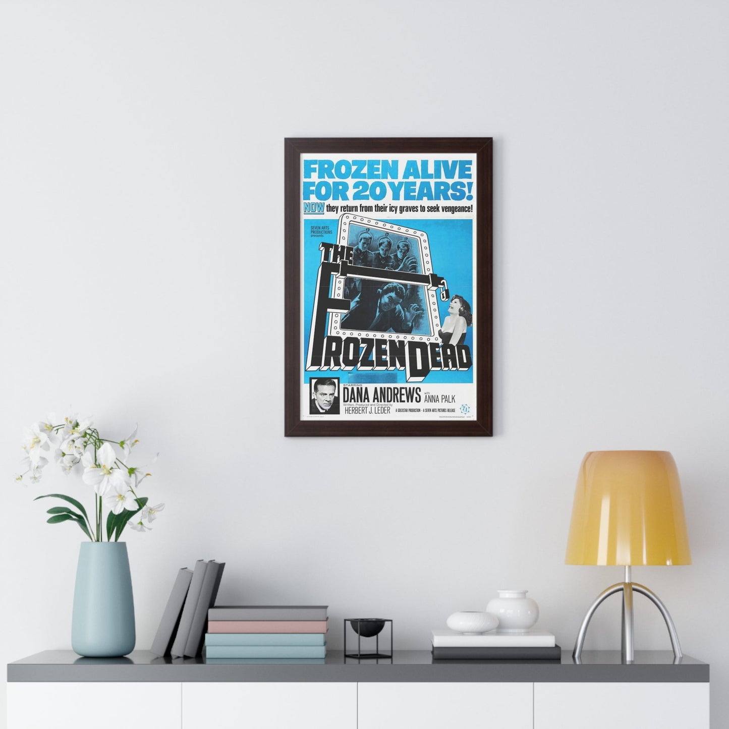 THE FROZEN DEAD 1966 - Framed Movie Poster-The Sticker Space