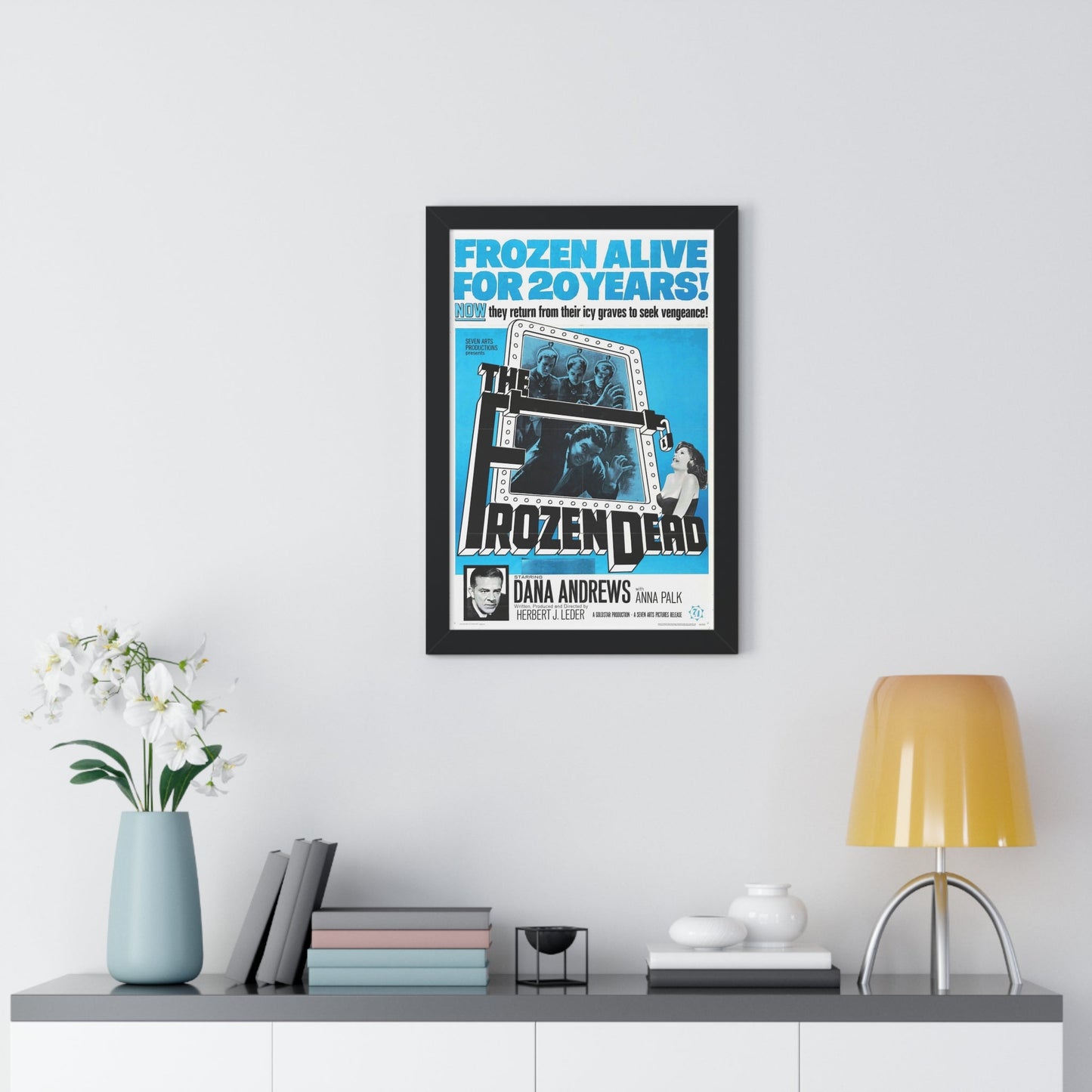 THE FROZEN DEAD 1966 - Framed Movie Poster-The Sticker Space