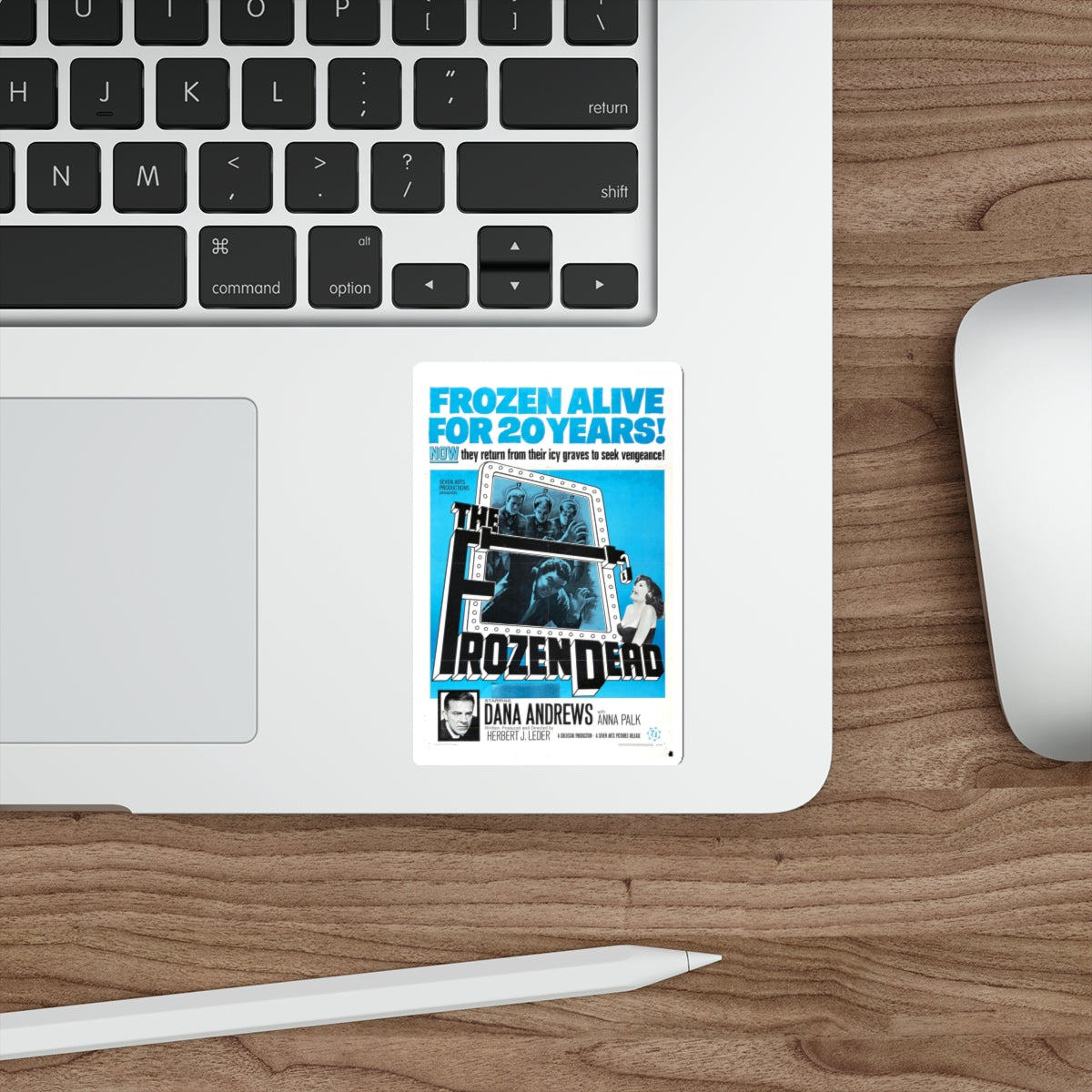 THE FROZEN DEAD 1966 Movie Poster STICKER Vinyl Die-Cut Decal-The Sticker Space