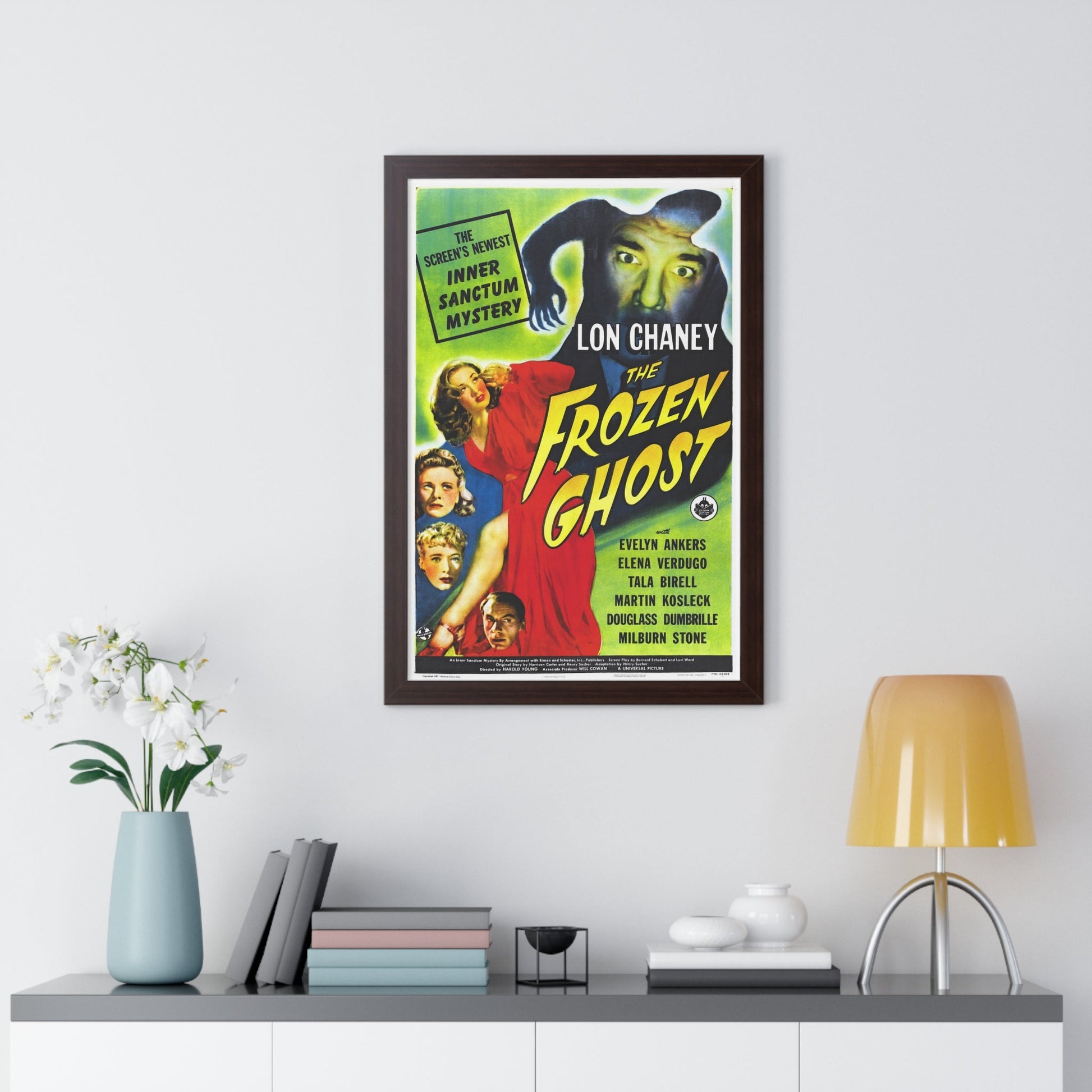 THE FROZEN GHOST 1945 - Framed Movie Poster-The Sticker Space