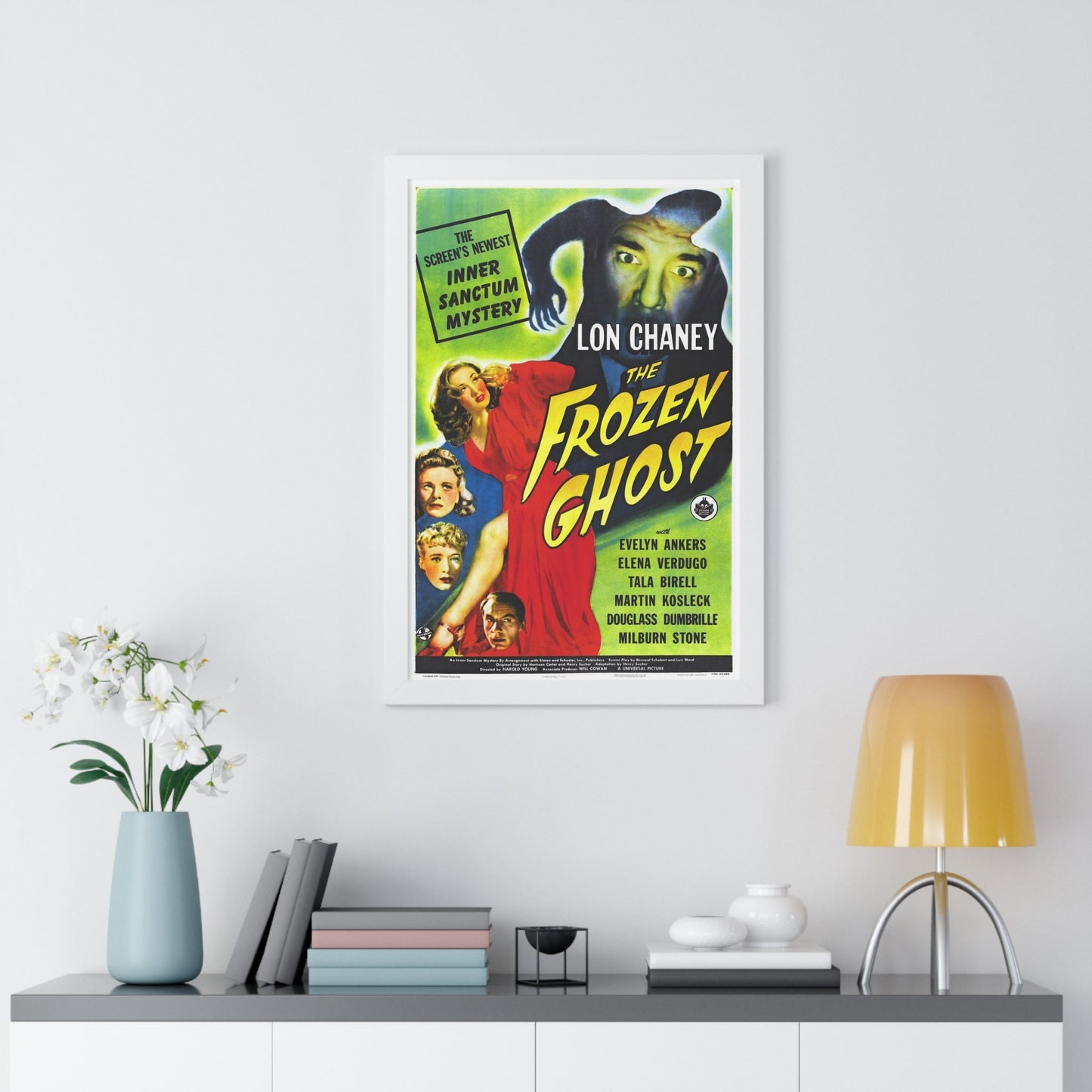 THE FROZEN GHOST 1945 - Framed Movie Poster-The Sticker Space