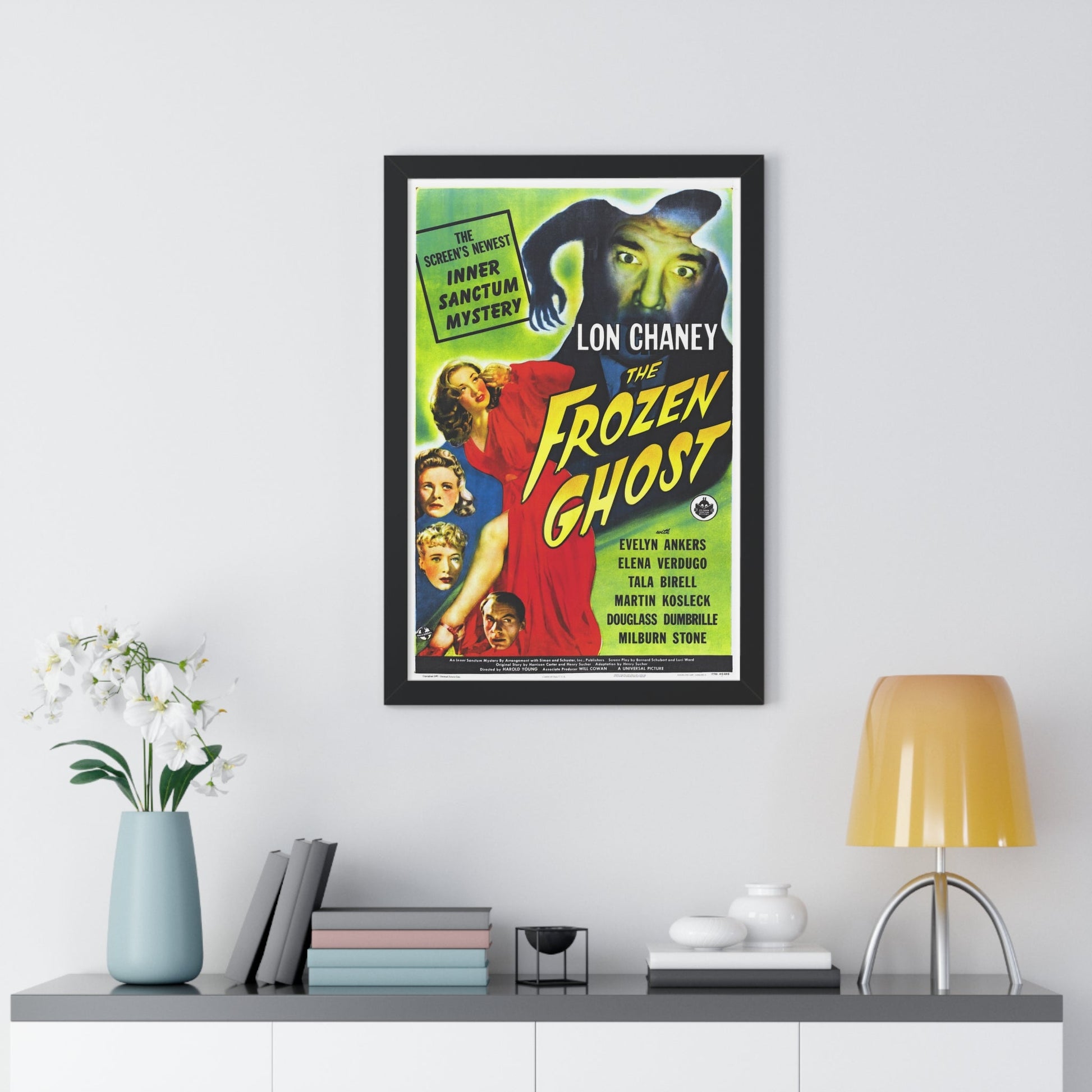 THE FROZEN GHOST 1945 - Framed Movie Poster-The Sticker Space