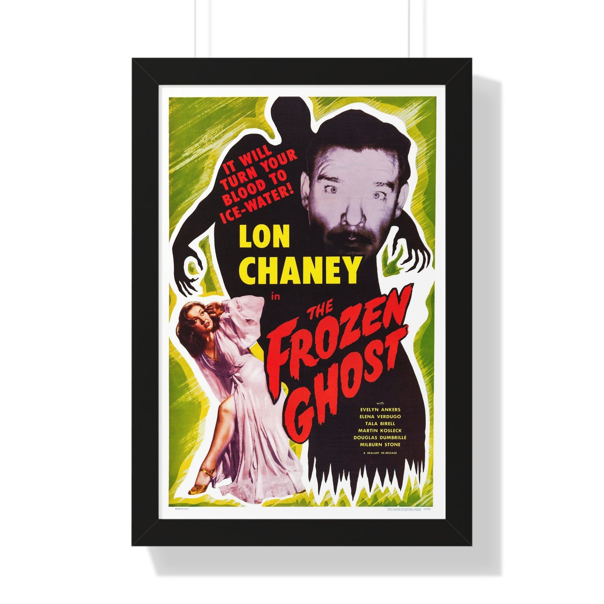 THE FROZEN GHOST (2) 1945 - Framed Movie Poster-16″ x 24″-The Sticker Space