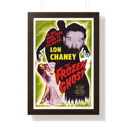 THE FROZEN GHOST (2) 1945 - Framed Movie Poster 16″ x 24″ Walnut - The Sticker Space