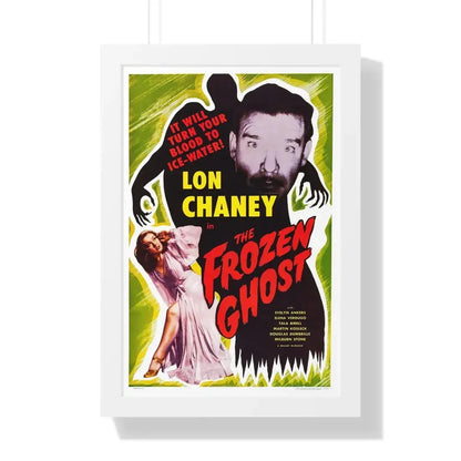 THE FROZEN GHOST (2) 1945 - Framed Movie Poster 16″ x 24″ White - The Sticker Space