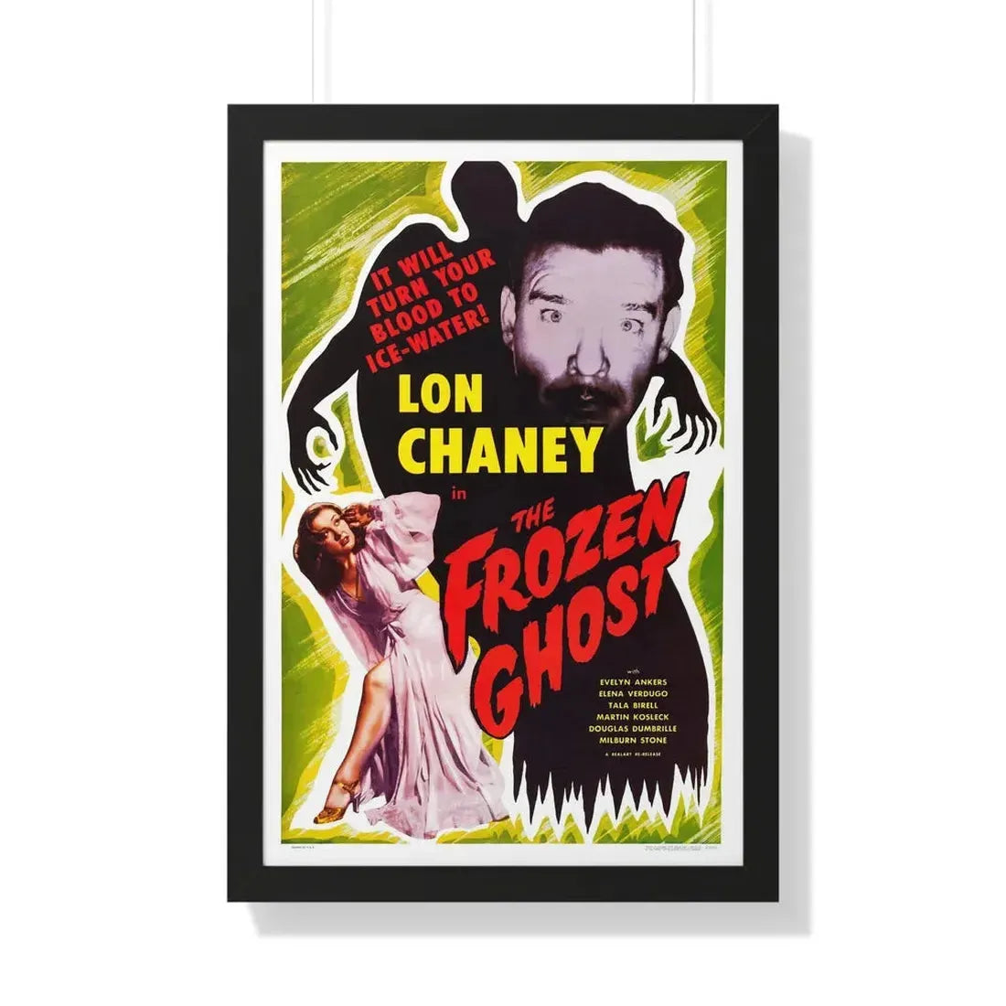 THE FROZEN GHOST (2) 1945 - Framed Movie Poster 20" x 30" Black - The Sticker Space