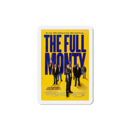 The Full Monty 1997 Movie Poster Die-Cut Magnet-5" x 5"-The Sticker Space