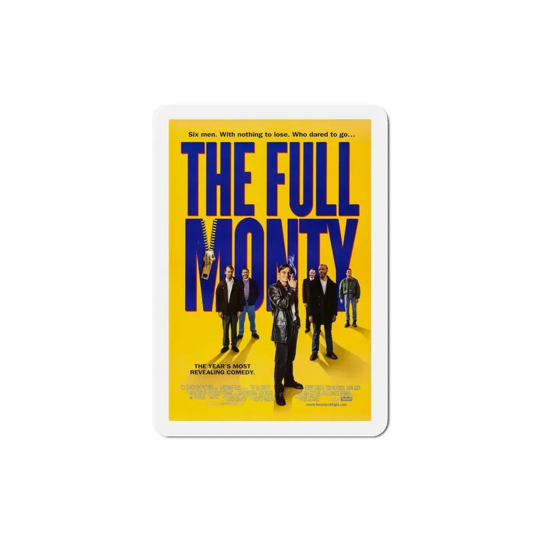 The Full Monty 1997 Movie Poster Refrigerator Magnet 4 Inch - The Sticker Space