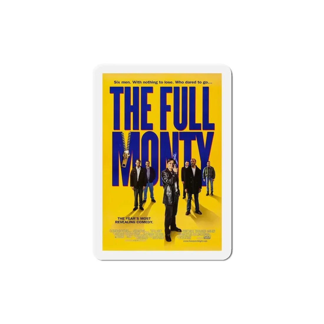 The Full Monty 1997 Movie Poster Refrigerator Magnet 5 Inch - The Sticker Space