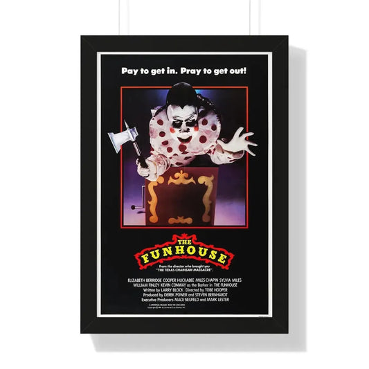 THE FUNHOUSE 1981 - Framed Movie Poster 16″ x 24″ Black - The Sticker Space