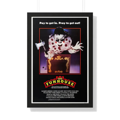 THE FUNHOUSE 1981 - Framed Movie Poster 20" x 30" Black - The Sticker Space
