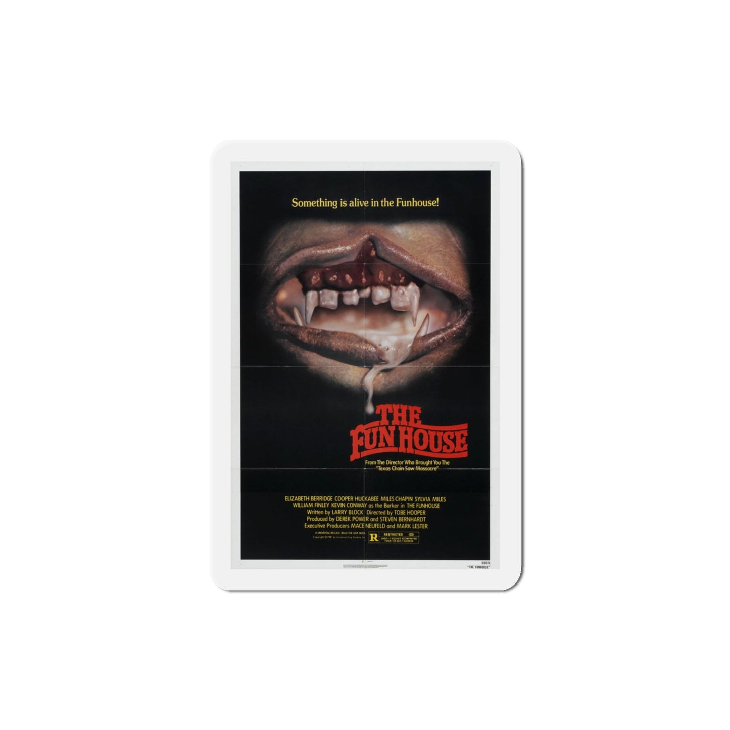 The Funhouse 1981 Movie Poster Die-Cut Magnet-3" x 3"-The Sticker Space