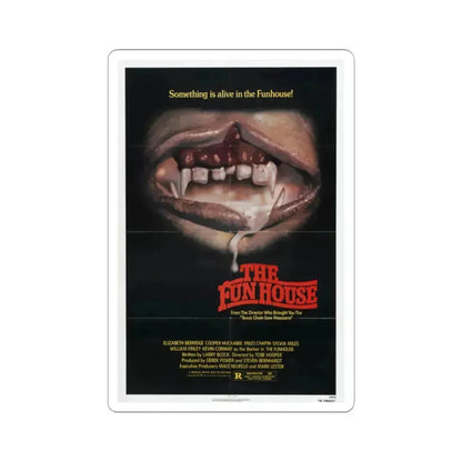 The Funhouse 1981 Movie Poster - STICKER Vinyl Kiss-Cut Decal 2 Inch White - The Sticker Space