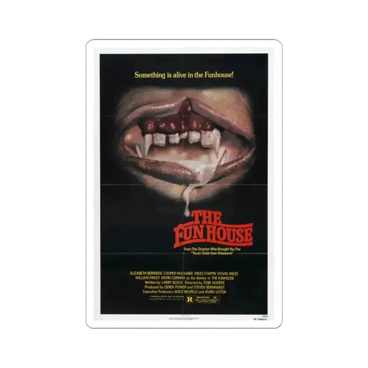 The Funhouse 1981 Movie Poster - STICKER Vinyl Kiss-Cut Decal 2 Inch White - The Sticker Space