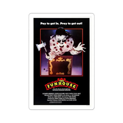 THE FUNHOUSE 1981 Movie Poster - STICKER Vinyl Kiss-Cut Decal 3 Inch White - The Sticker Space