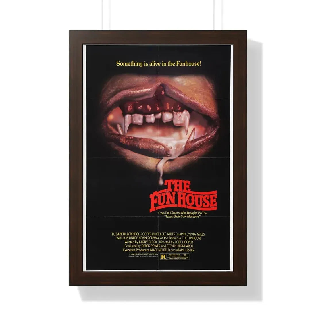 THE FUNHOUSE (2) 1981 - Framed Movie Poster 16″ x 24″ Walnut - The Sticker Space