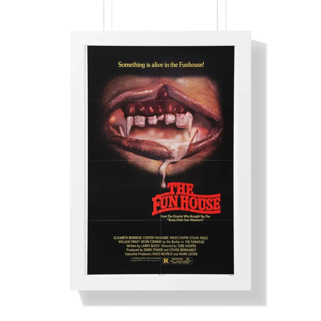 THE FUNHOUSE (2) 1981 - Framed Movie Poster 16″ x 24″ White - The Sticker Space