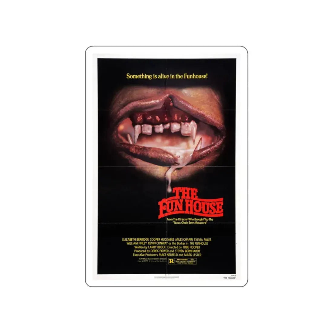 THE FUNHOUSE (2) 1981 Movie Poster STICKER Vinyl Die-Cut Decal 6 Inch - The Sticker Space