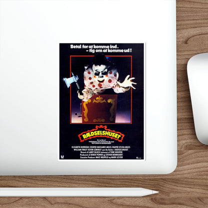 THE FUNHOUSE (DANISH) 1981 Movie Poster STICKER Vinyl Die-Cut Decal-The Sticker Space