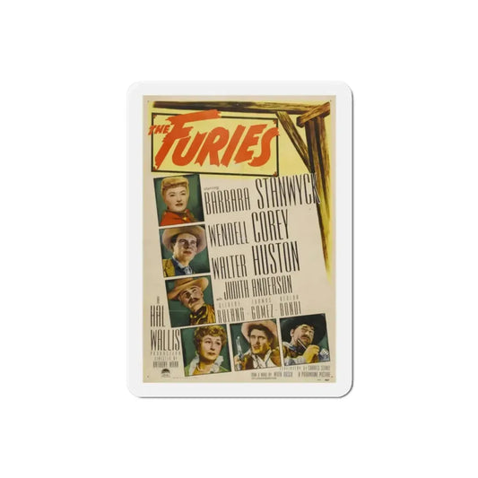 The Furies 1950 Movie Poster Refrigerator Magnet 2 Inch - The Sticker Space
