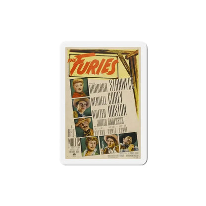 The Furies 1950 Movie Poster Refrigerator Magnet 6 Inch - The Sticker Space