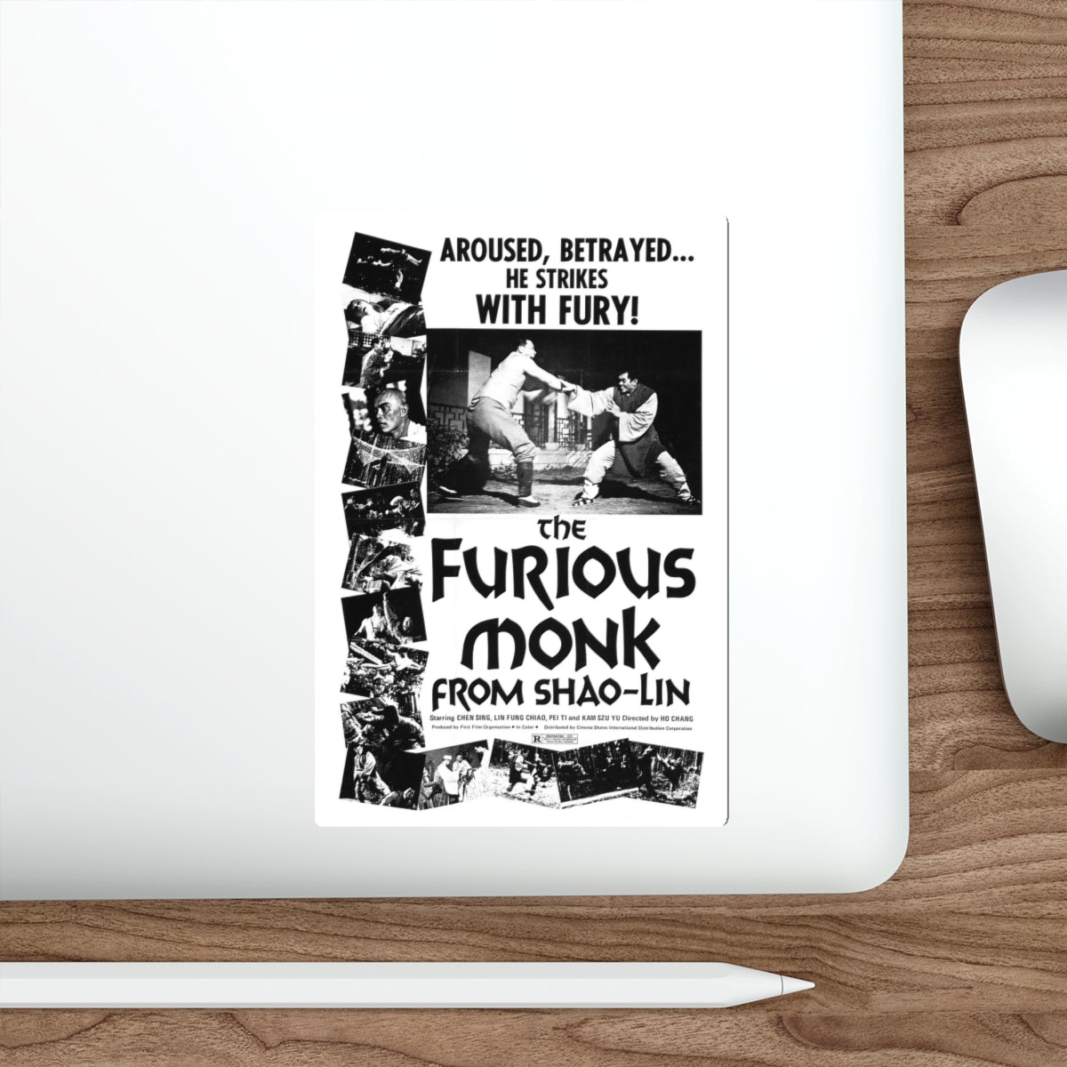 THE FURIOUS MONK FROM SHAO-LIN 1974 Movie Poster STICKER Vinyl Die-Cut Decal-The Sticker Space