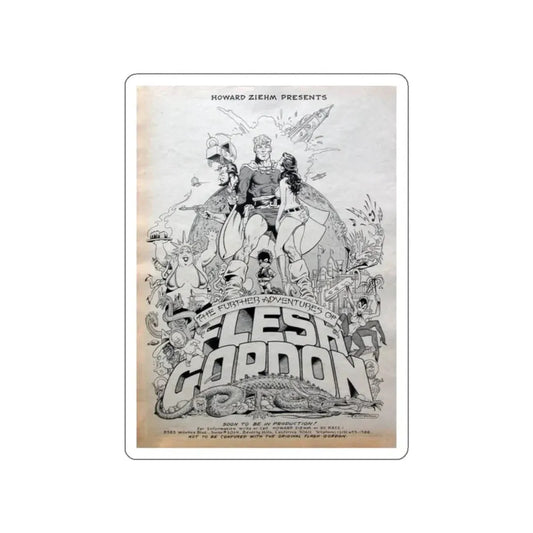 THE FURTHER ADVENTURES OF FLESH GORDON (NEVER PRODUCED) Movie Poster STICKER Vinyl Die-Cut Decal 2 Inch - The Sticker Space