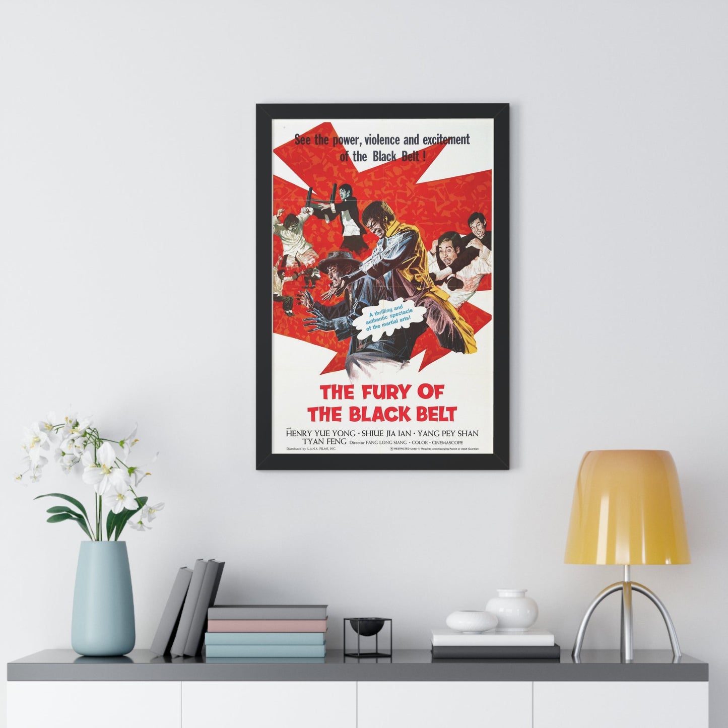 THE FURY OF THE BLACK BELT 1973 - Framed Movie Poster-The Sticker Space