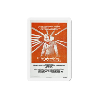The Gambler 1974 Movie Poster Refrigerator Magnet 2 Inch - The Sticker Space