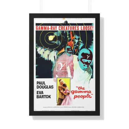 THE GAMMA PEOPLE 1956 - Framed Movie Poster 20" x 30" Black - The Sticker Space