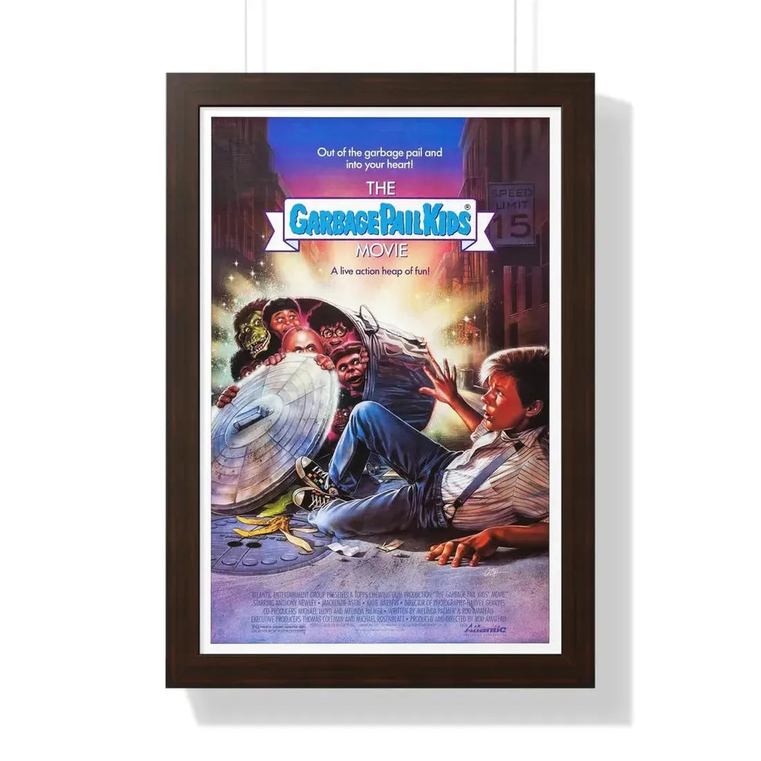 THE GARBAGE PAIL KIDS MOVIE 1987 - Framed Movie Poster 16″ x 24″ Walnut - The Sticker Space