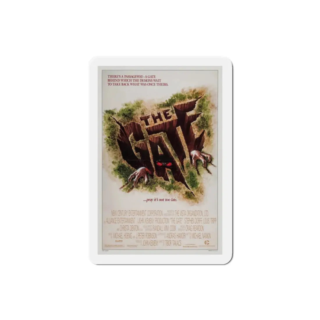 The Gate 1987 Movie Poster Refrigerator Magnet 2 Inch - The Sticker Space