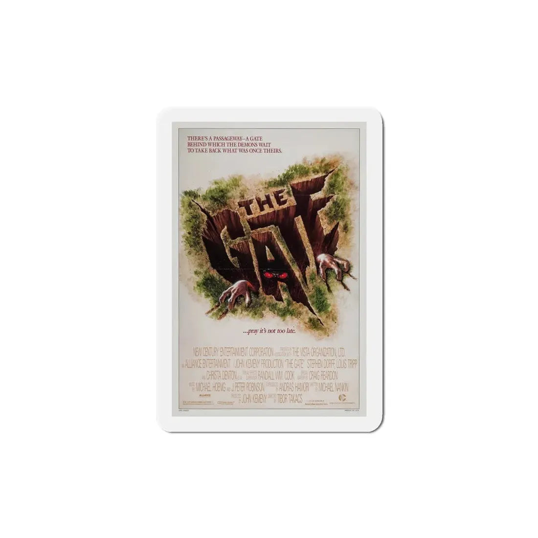 The Gate 1987 Movie Poster Refrigerator Magnet 4 Inch - The Sticker Space